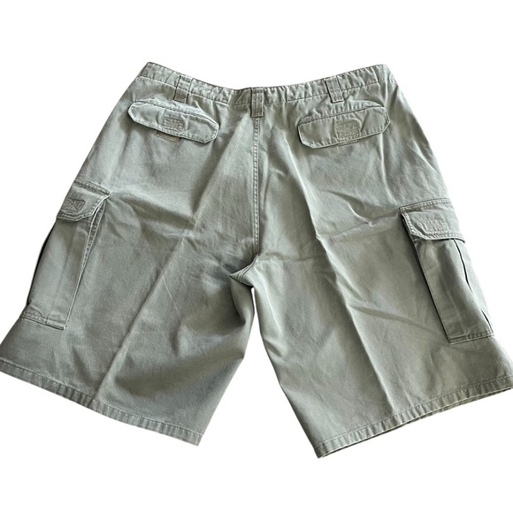 Fargo men’s cargo shorts with pockets size 36 waist utility 100% cotton green - Picture 9 of 10